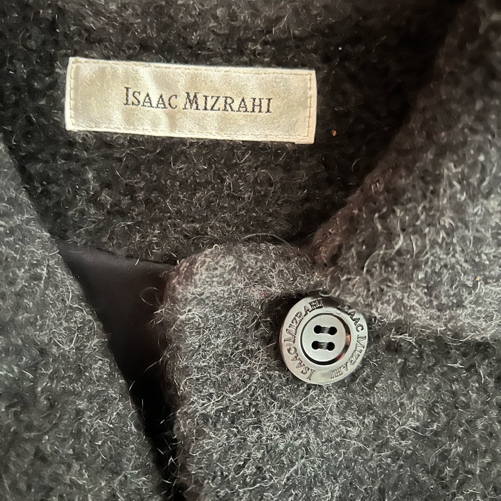 Isaac Mizrahi gray outercoat